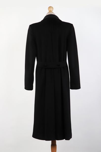 ARNYS
Black woollen coat, partially lined...