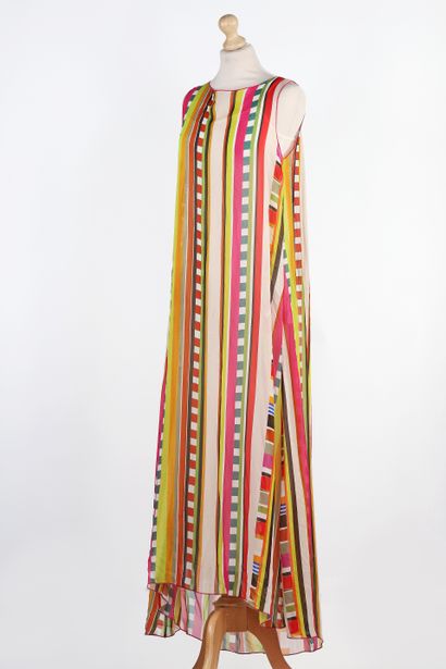 MALIPARMI 
Set of 2 long striped dresses...