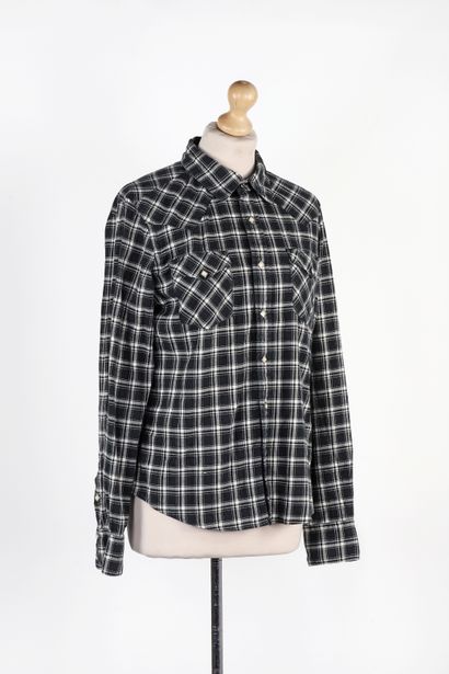 Ralph LAUREN
	Black and grey cotton tartan...