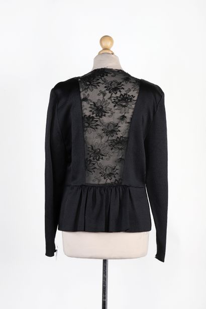 Guy LAROCHE
Black wool and silk jacket, single...