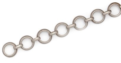 Bracelet gourmette en argent (800/000) composé...