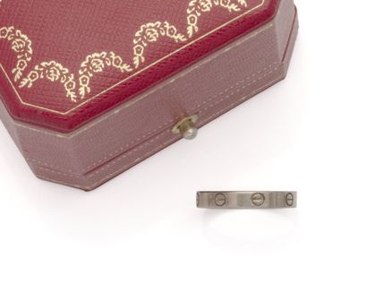 CARTIER
Alliance en or gris 18K (750/1000)...