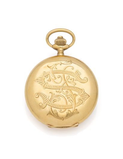LIP
Montre de poche chronographe en or 18K...
