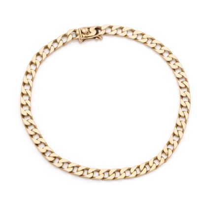 Bracelet en or rose 18K (750/1000) à mailles...