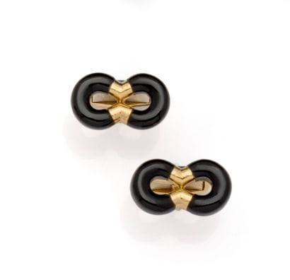 PIAGET
Paire de boutons de manchette en or...
