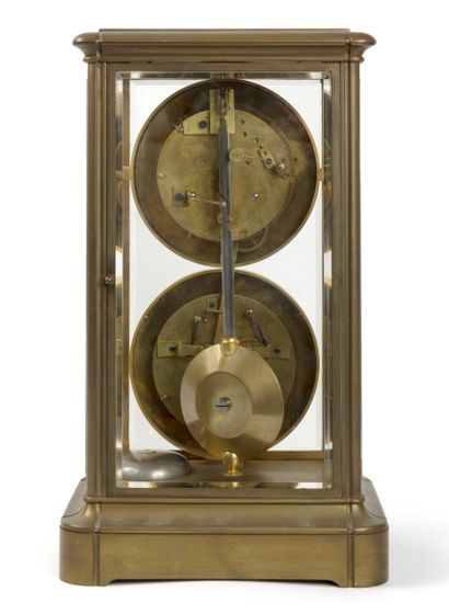 Calendrical mantel clock with half-hour striking
signed...