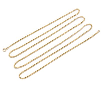 Longue chaine en or jaune 18K (750/1000)...