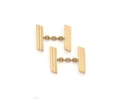 HERMES Paris 
Paire de boutons de manchette...