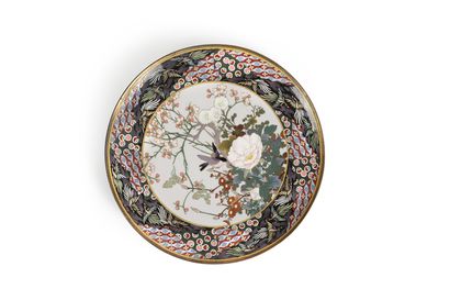 JAPAN, Meiji period
A cloisonné enamel dish...