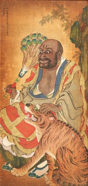 CHINA, 19th century
Set of three paintings...