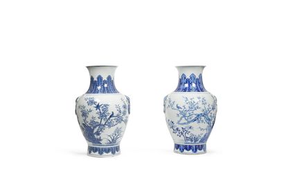 CHINA, 19th century
A rare pair of blue and...
