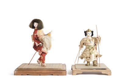 JAPAN, circa 1960
Set of two traditional...