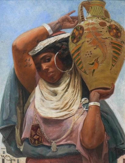 Hermann KATSCH (1853-1924)
Femme à la jarre...