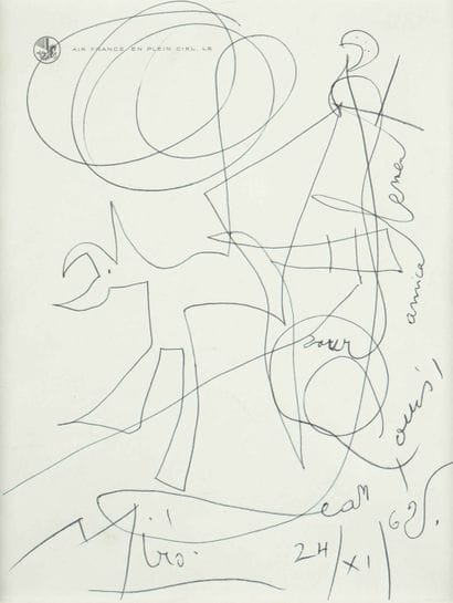 Joan MIRO
Composition. 1962
Stylo bille sur...