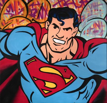 SEEN (1961)
Superman. 2009
Huile sur toile
Signée...