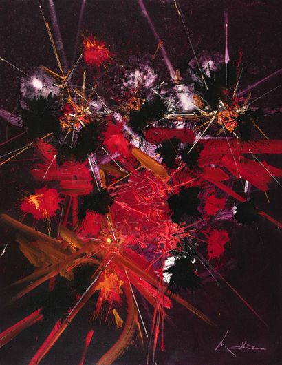 Georges MATHIEU (1921-2012)
Flammes impossibles....