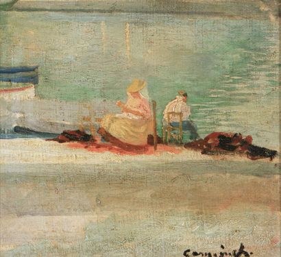 Charles CAMOIN (1879-1965)
Cassis, les remailleurs...