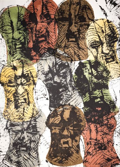 Fernandez ARMAN (1928-2005)
Masques Songye
Lithographie
Signée...