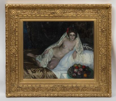 José CRUZ HERRERA (1890-1972)
Femme nue alanguie
Huile...