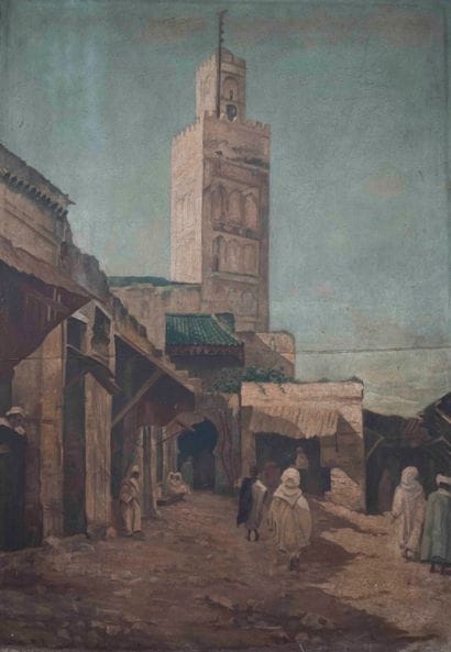 Ecole orientaliste du XIXème siècle
Souk...