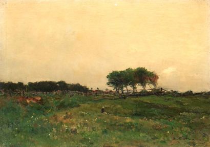 Alfred CASILE (1848-1909)
Paysage animé
Huile...
