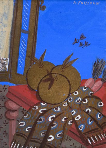 Alexandre FASSIANOS (1935-2022)
Nature morte
Gouache
Signée...