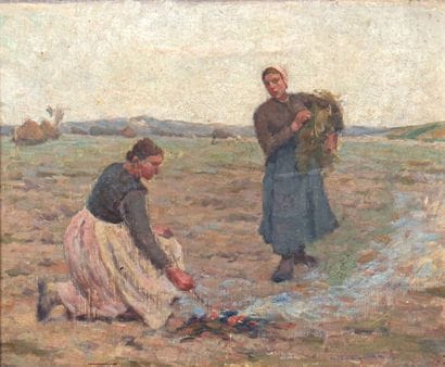 Henri LE SIDANER (1862-1939)
Les Bruleuses...