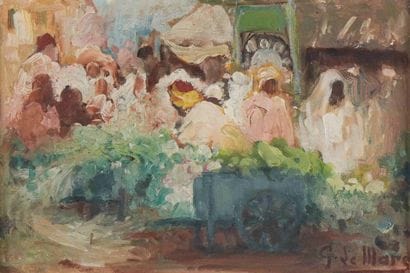Georges LE MARE (1866-1942)
Le marché
Huile...