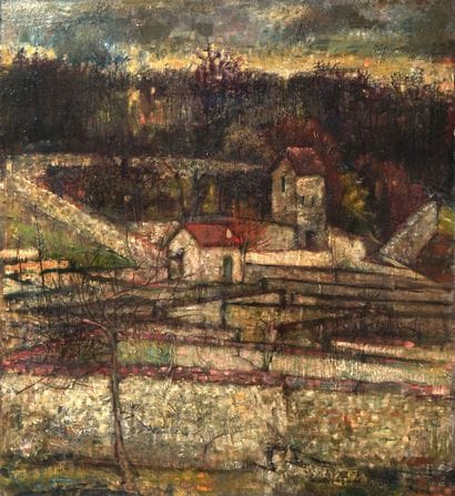Paul REBEYROLLE (1926-2005)
Paysage de Thomery....