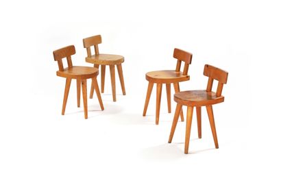 Christian DURUPT (XX)
Suite de quatre chaises...