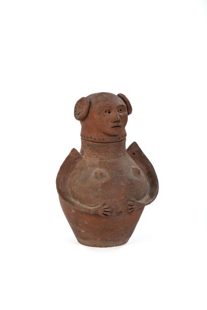 Marcel GIRAUD (1937)
Anthropomorphic vase
Brown...