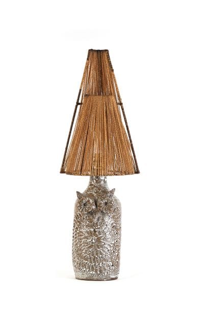 FRENCH WORK (XX)
Zoomorphic lamp base
Brown...