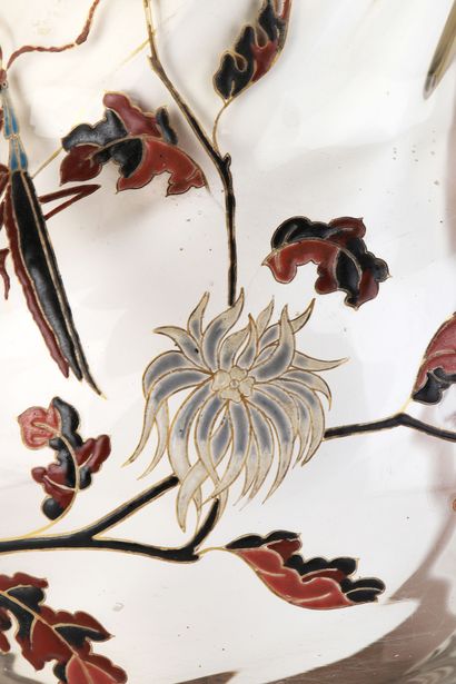 Émile GALLÉ (1846-1904)
Vase à décor de magnolias...