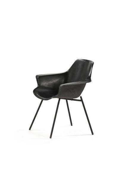 Pierre GUARICHE (1926-1995)
Bridge chair,...