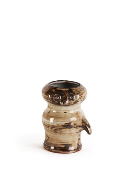 Jacques POUCHAIN (1925-2015)
Owl vase
Stoneware...
