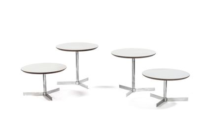 Georges FRYDMAN (1924- ?)
Suite of four round...