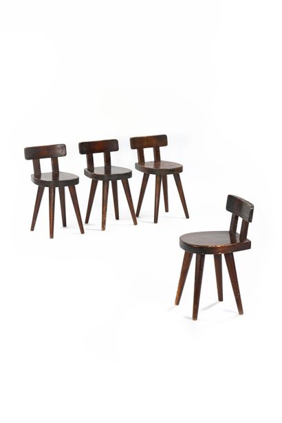 Christian DURUPT (XX)
Suite de quatre chaises...