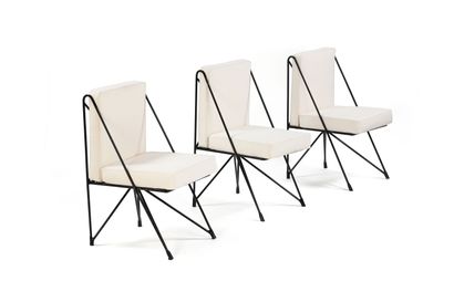 Raoul GUYS (XX)
Suite of four chairs with...