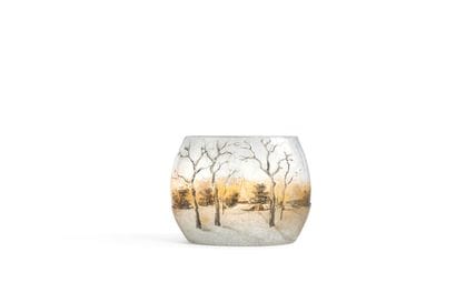 DAUM NANCY
Vase à la neige
Verre gravé à...