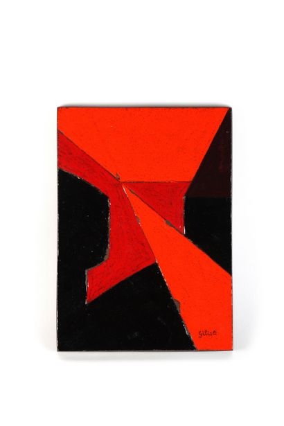Emile GILIOLI (1911-1977)
Plate with abstract...