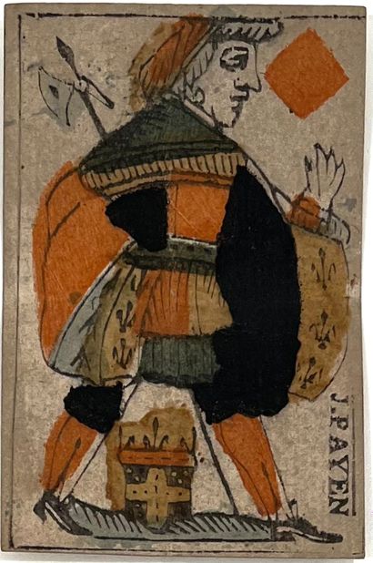 SET OF PLAYING CARDS. 18th century.
- 56...