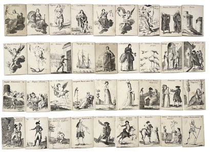 SET OF CARDS. 19th century
- Piedmont