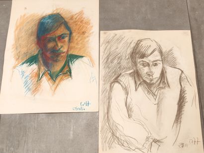 20th CENTURY SCHOOL
Portraits of men 
Suite...