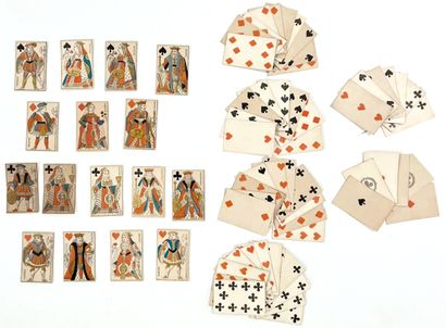SET OF PLAYING CARDS. 19th century
- French...