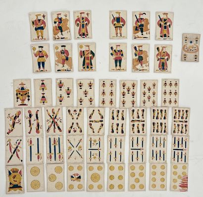 SET OF CARDS. 19th century
- Piedmont