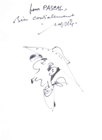 MORRIS
Lucky Luke 
Felt 
Signed and dedicated
25.5...