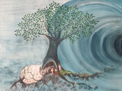 Martien DUFOIT
Composition
Oil on paper
Signed...