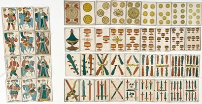 SET OF CARDS. 19th century
- Piedmont