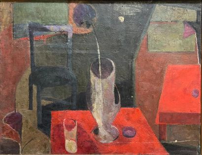 20th century FRENCH SCHOOL
Still life 
Oil...