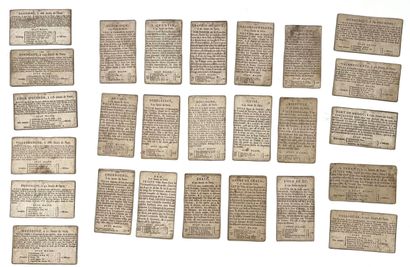 SET OF CARDS. 19th century
- Piedmont